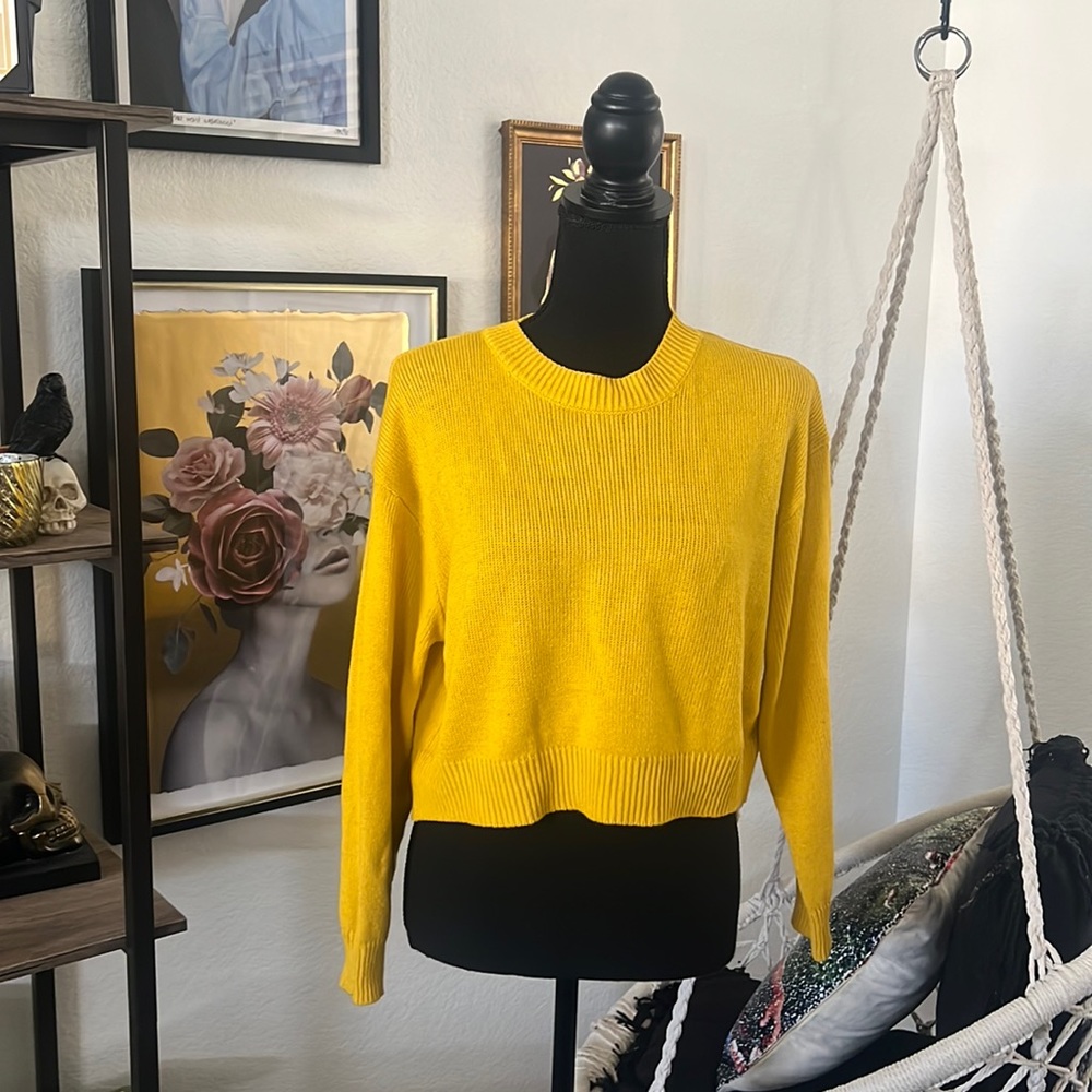 H&M Divided Yellow Cropped Top